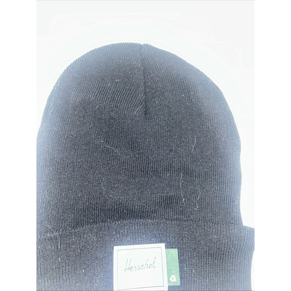 Herschel Black Knit Cuffed Beanie Unisex Adults Size OS - Picture 2 of 8